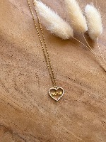 Collier Maman (cœur strass)