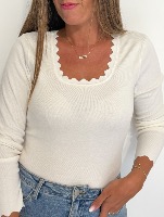 Top Yaël blanc