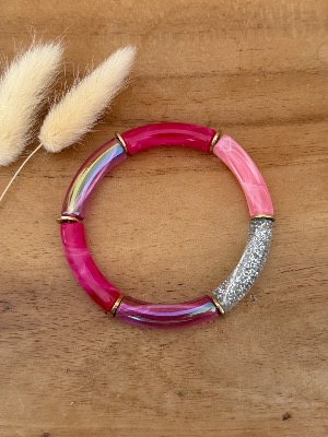 Bracelet Titia (fushia/rose)