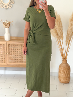 Robe Albane (vert olive)