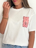 Tee shirt "coquillages" (blanc)