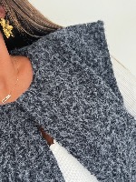 Gilet Alba (bleu chiné)