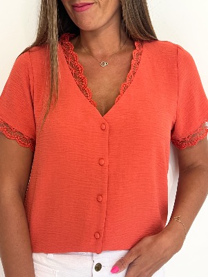 Blouse Coline (corail)