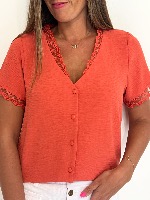 Blouse Coline (corail)