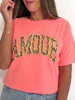 Tee shirt Lyam (corail fluo)
