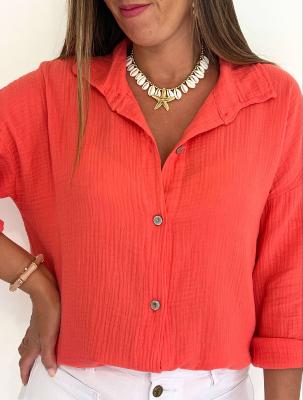 Chemise Olga (corail)