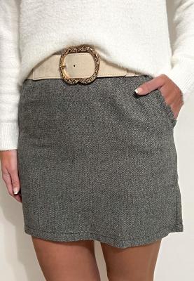 Jupe Eglantine ( grise pailletée)