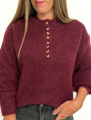 Pull Maxence  (bordeaux)