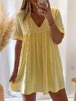 Robe Combi Ophélie (jaune)