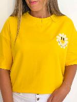 Tee shirt Smiley (jaune)