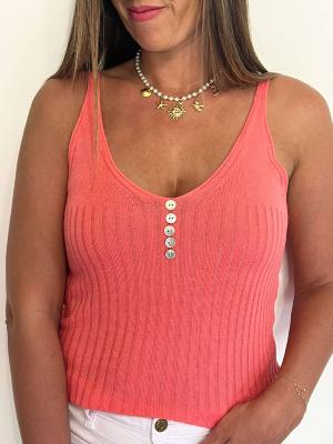 Top Amélie (corail)