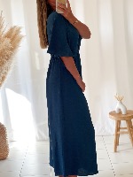 Combi pantalon Léa (bleu canard)