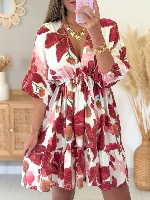 Robe Pépita (bordeaux))
