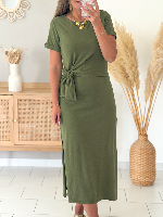 Robe Albane (vert olive)