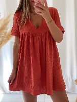 Robe Combi Ophélie (terracota)
