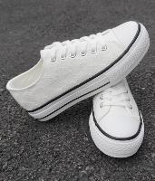 Baskets broderie basses