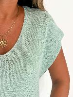 Top Capucine (vert d'eau)