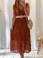Robe Angèle (terracotta foncé)