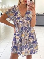 Robe combi Chaima (bleue)