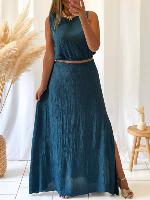 Ensemble Rosa (bleu canard)