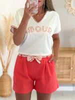 Short Aurore (corail)