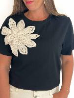 Tee shirt Rosa (noir)